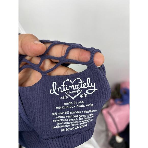 Free People Intimately Nvy Blue Bra Size XS/S - Picture 5 of 5